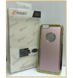 EMAAN - Luxury Diamond Crystal Rhinestone Bling Hard Case Cover For Apple iPhone 6 4.7" - PINK COLOR